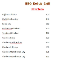 BBQ Kebab Grill menu 1