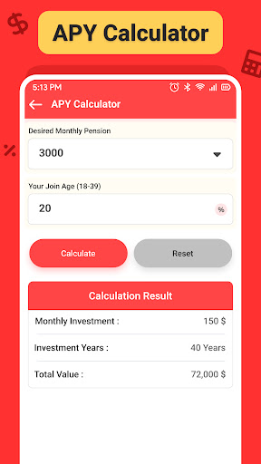 Screenshot Loan EMI Calculator