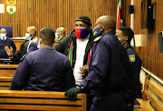 Former Ukhozi FM DJ Ngizwe Mchunu appeared at the Randburg magistrate's court on July 28 2021. 