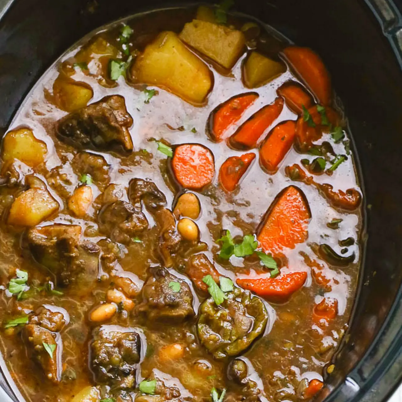 Creamy Slow Cooker Loaded Potato Soup • The Candid Cooks