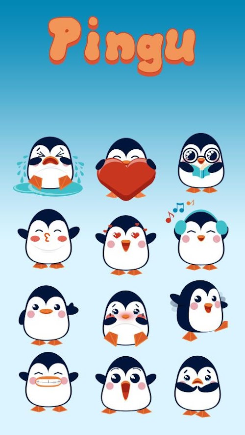 Android application (FREE) Z CAMERA PINGU STICKER screenshort