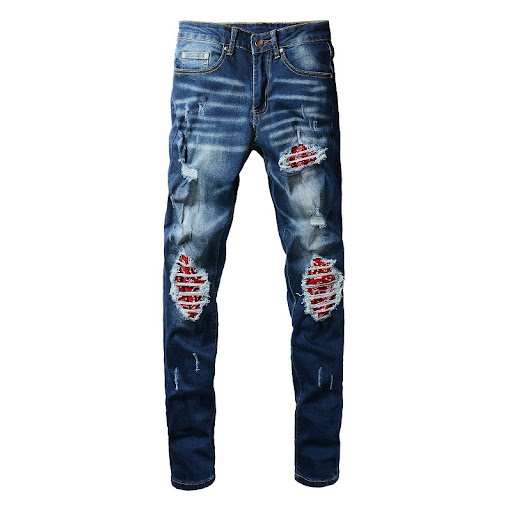 Title 4, High Street Ripped Jeans in Blue offer a comfor...