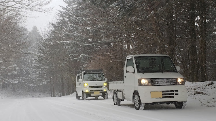 エブリイバンの剣山・剣山リフト乗り場・エブリイ・DA17・雪道に関するカスタム事例の投稿画像3枚目