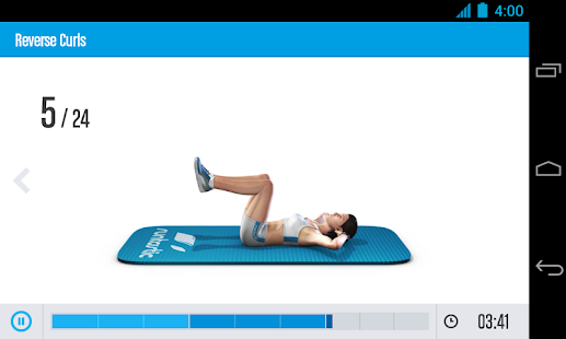 Runtastic Six Pack Abs Workout & AbTrainer Screenshot