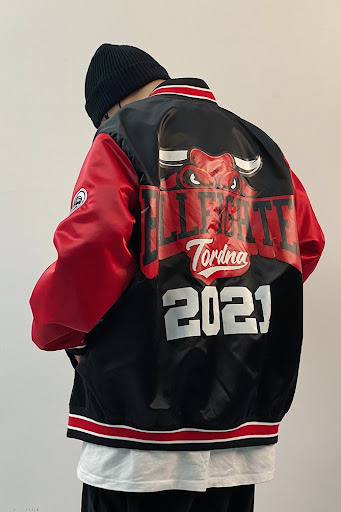 Title 4, Casual Jacket Zipper Stand Collar Baseball Unif...
