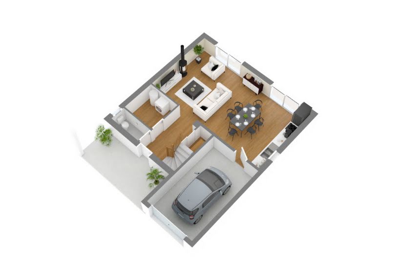  Vente Terrain + Maison - Terrain : 400m² - Maison : 95m² à Plaisance-du-Touch (31830) 