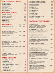 Green Valley Restaurant menu 1