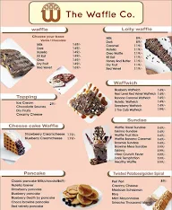 The Waffle Co. menu 1