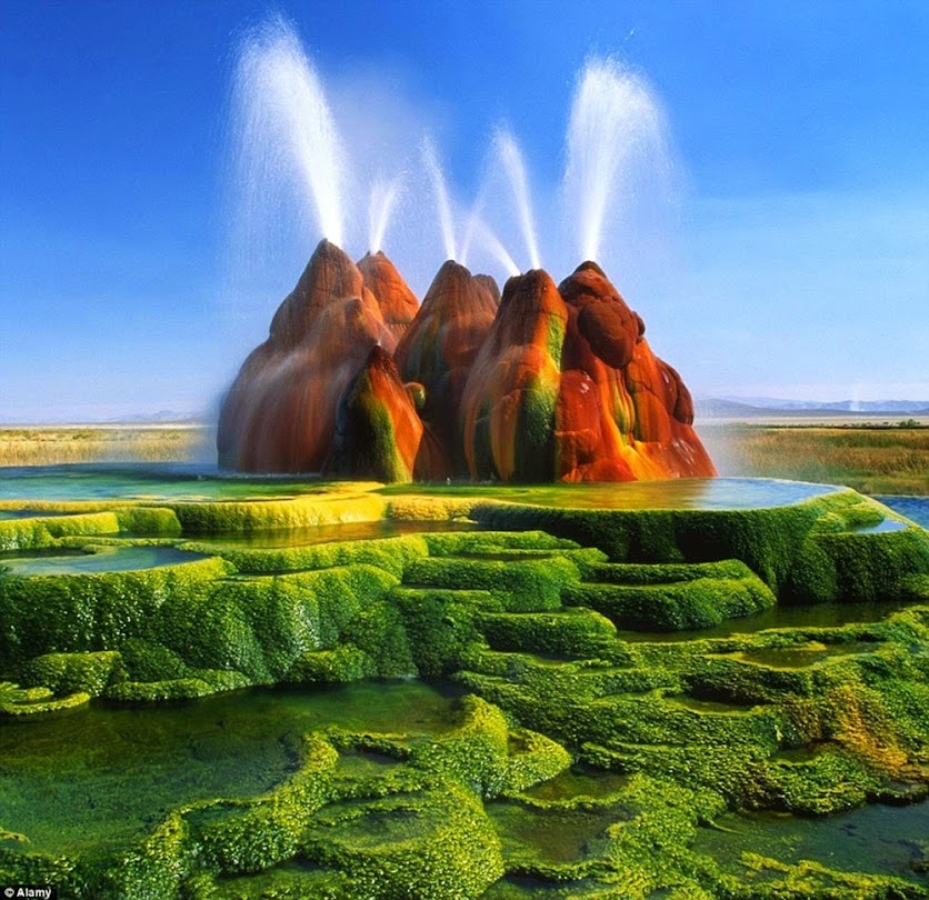 Fly Geyser, o gêiser criado pelo homem