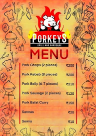 Porkey’s Barbecue and Grill menu 1
