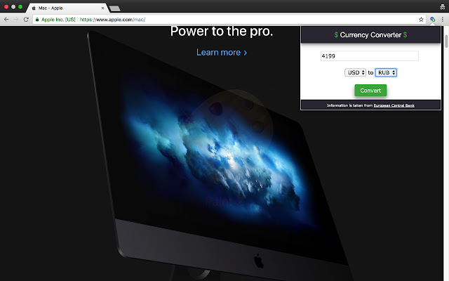 Currency Converter chrome extension