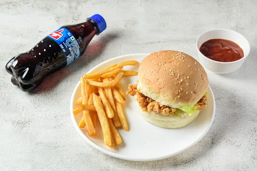 Chicken Burger With French Fries Combo