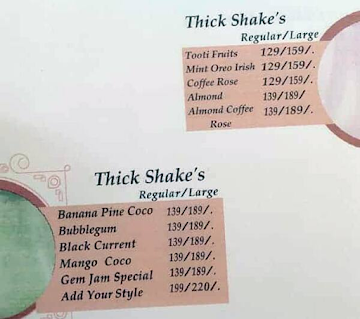 Shakes Invite menu 