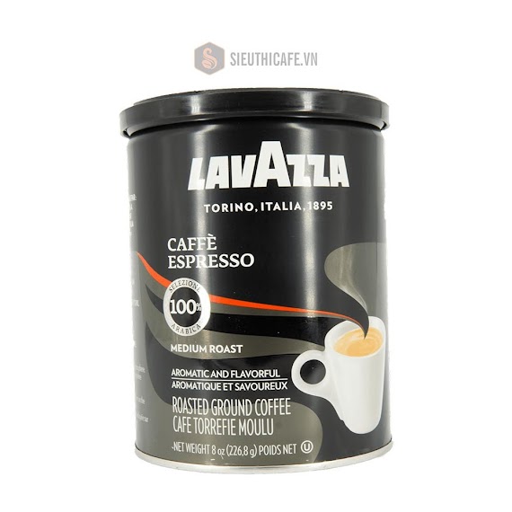 Cà Phê Bột Pha Máy Lavazza Coffee Espresso – 226.8Gr Ground - Độ Đậm : 5/10