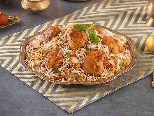 Spicy Lazeez Bhuna Murgh Biryani (Hyderabadi Dum Chicken - Serves 1)
