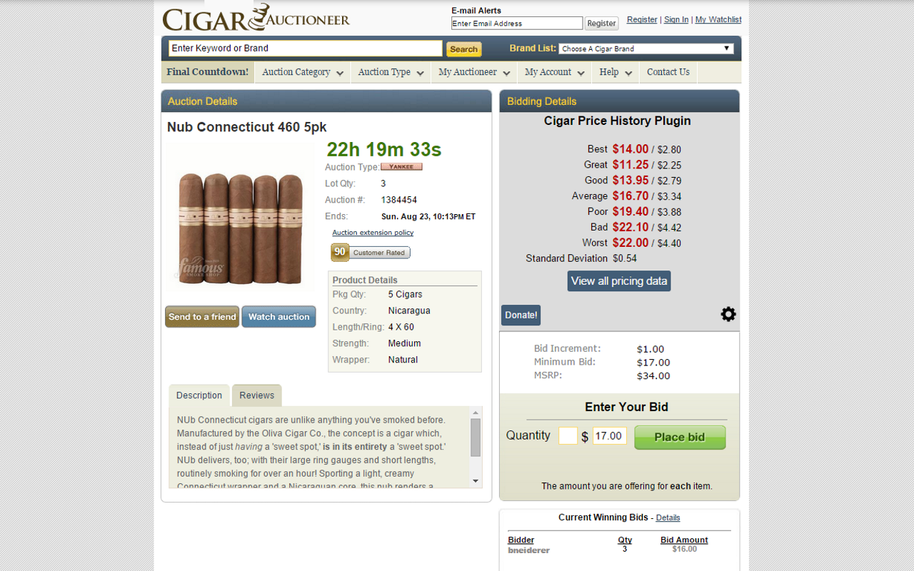 Cigar Price History and Free Fall Tracker Preview image 6