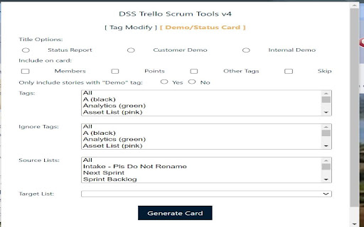 DSS Trello Scrum Tools v4