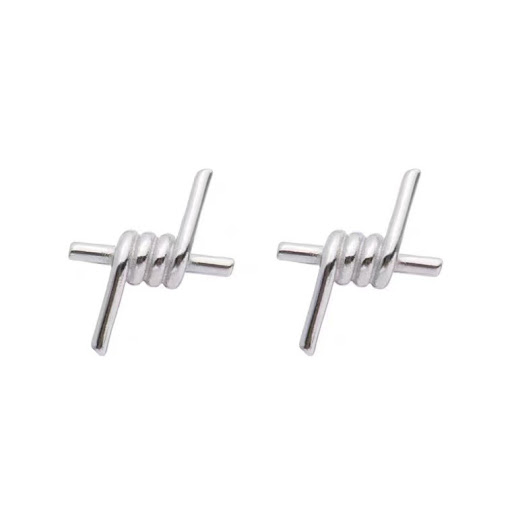 Title 2, Cold Style Small Winding Wire Group Earrings fo...