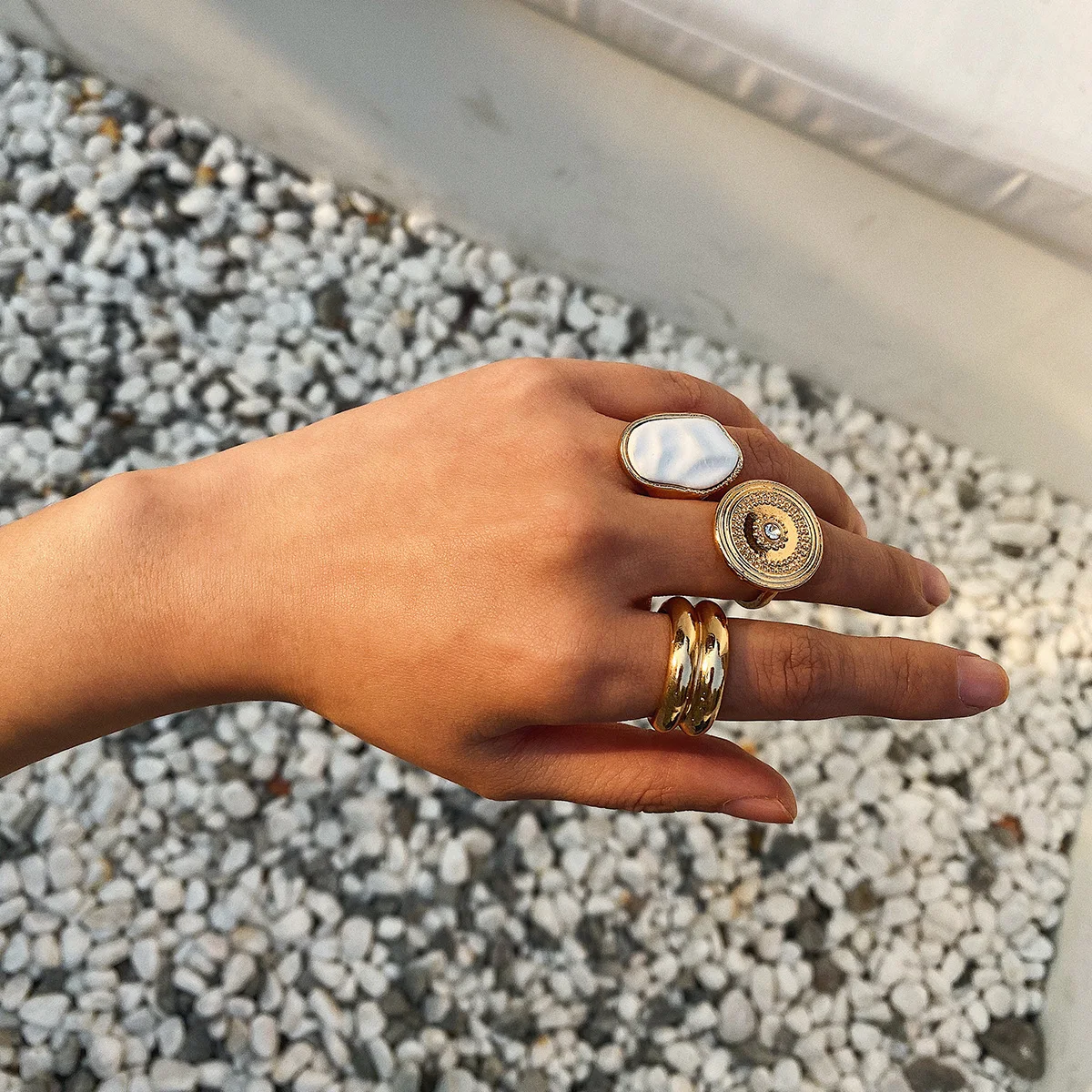 Title 3, Geometrische Ring Dames Etnische Stijl Sieraden...