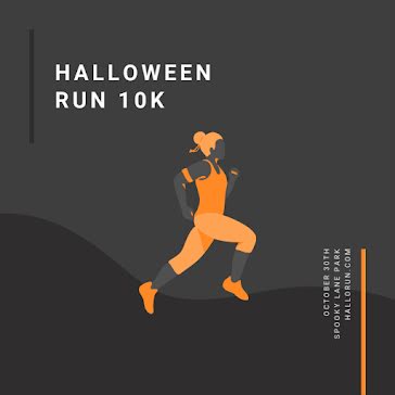Halloween Run 10K - Halloween template