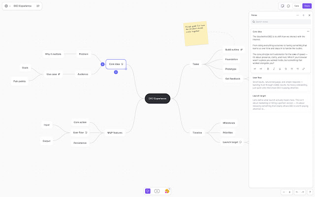 Mindmup dashboard view — Creative tools app on the Google Workspace Marketplace