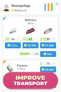 Idle Delivery City Tycoon MOD APK v3.4.5 (Unlimited Money) 4