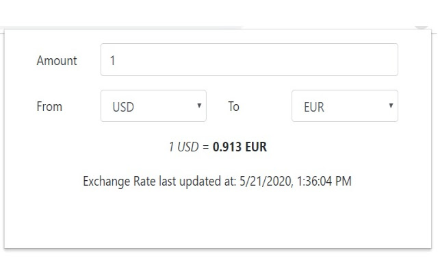 Currency Converter for Google Chrome™ chrome extension