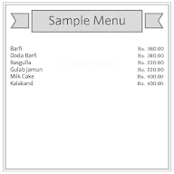 Shiv Sweets menu 2