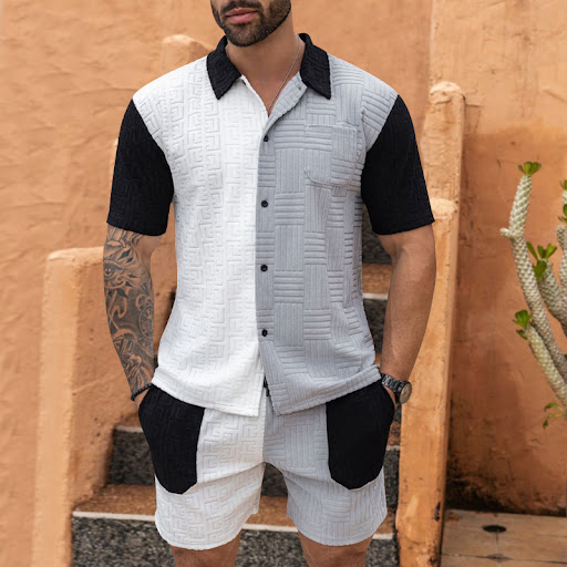 Title 18, Mens Short Sleeve Plus Size Suit, a comfortabl...