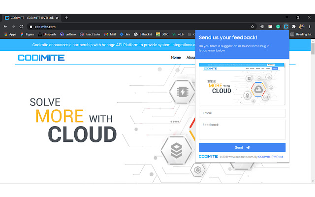 Codimite Issue Reporter chrome extension
