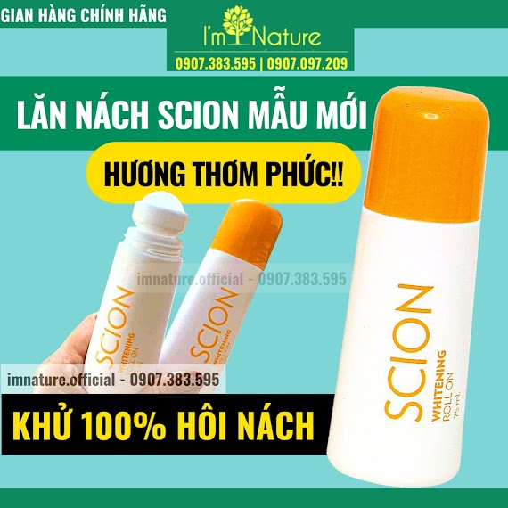 Lăn Nách Scion Chính Hãng - Khử Mùi Hôi Nách Lâu Năm Hiệu Quả