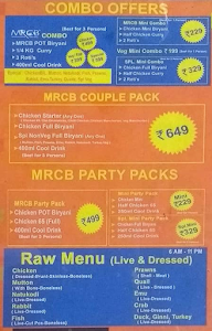 Mrcb Biryani menu 4