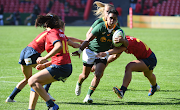 Zenay Jordaan in action in the first Test against Spain at Ellis Park in August. 