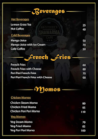 Brothers Shawarma Cafe menu 1