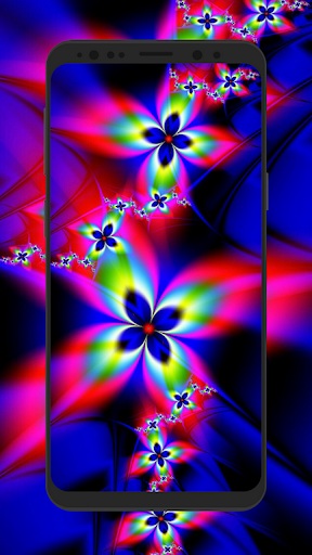 Glowing Flowers HD 3D Wallpaper