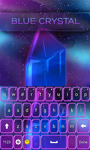 Blue Crystal Keyboard