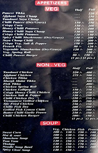 Thikana Food menu 2