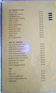 Santosh Family Dhaba menu 1