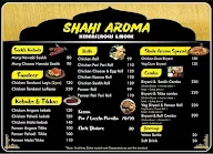 Shahi Aroma menu 1