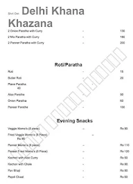 Delhi Khana Khazana menu 2