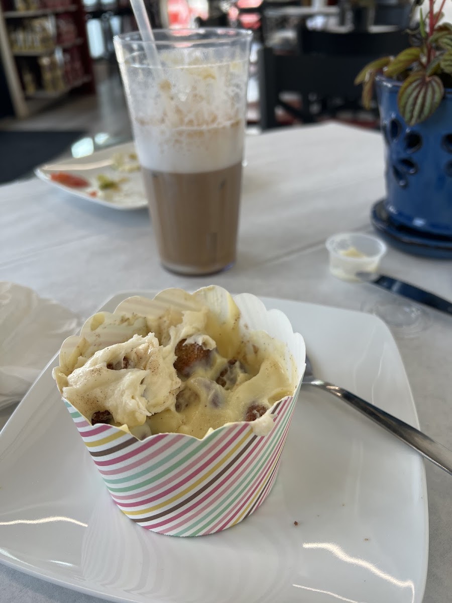 I dug in before I thought to take a picture! This is the cinnamon toast parfait and it’s wonderful with cinnamon crunch and custard. The lemon bites are to die for and the Egg Mcmama is great!