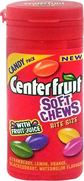 Center Fruit Soft Chews Candy Assorted Chewing - 33 gm