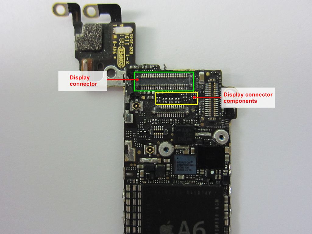 5 Conector de exibição iphone