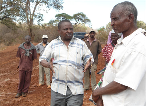 Mwingi west MP Bernard Kitungi during an interview in Mwingi Jan 20 2015.Photo Lydia Ngoolo