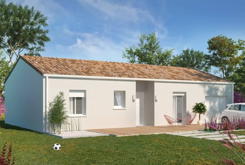  Vente Terrain + Maison - Terrain : 450m² - Maison : 92m² à La Lande-de-Fronsac (33240) 