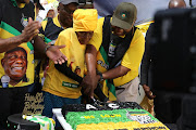 President Cyril Ramaphosa celebrated with Ouma Martha Louw in Donkerhoek, Galeshewe.