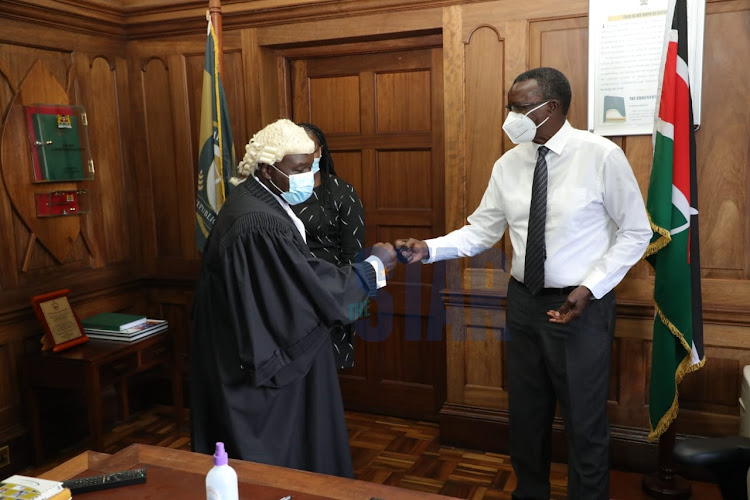 Nandi senator Samson Cherarkei was today admitted to the bar on 26th.November.2020.