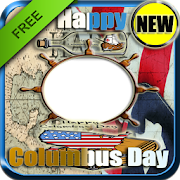 Columbus Day Photo Frame Maker  Icon
