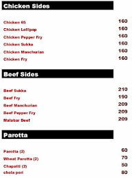 Aj's Parotta And Salna menu 2