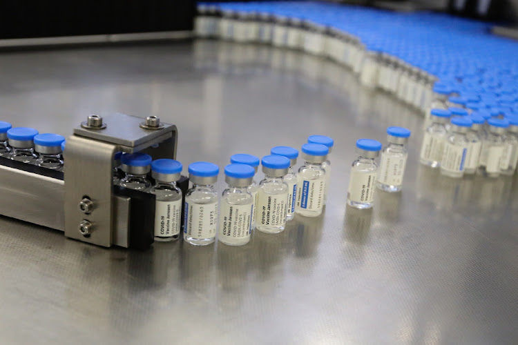 Vaccines being packaged at the packaging lab.